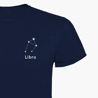 Camiseta con constelación de horóscopo