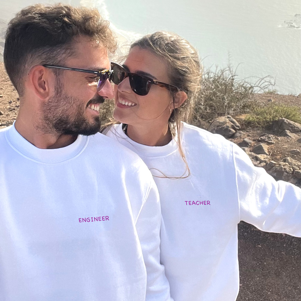 Sudadera con la profesión teacher bordada