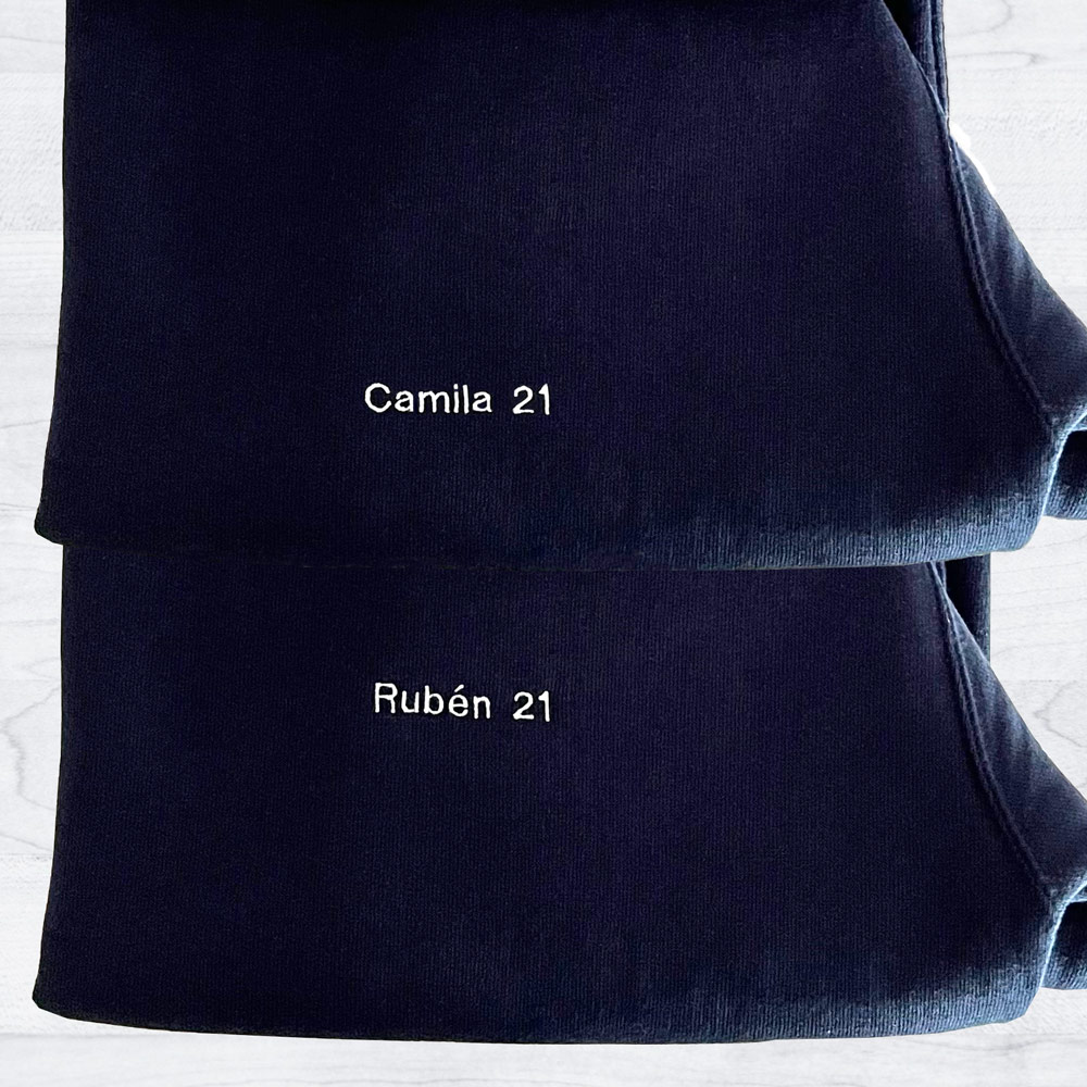 Sudaderas bordadas personalizadas