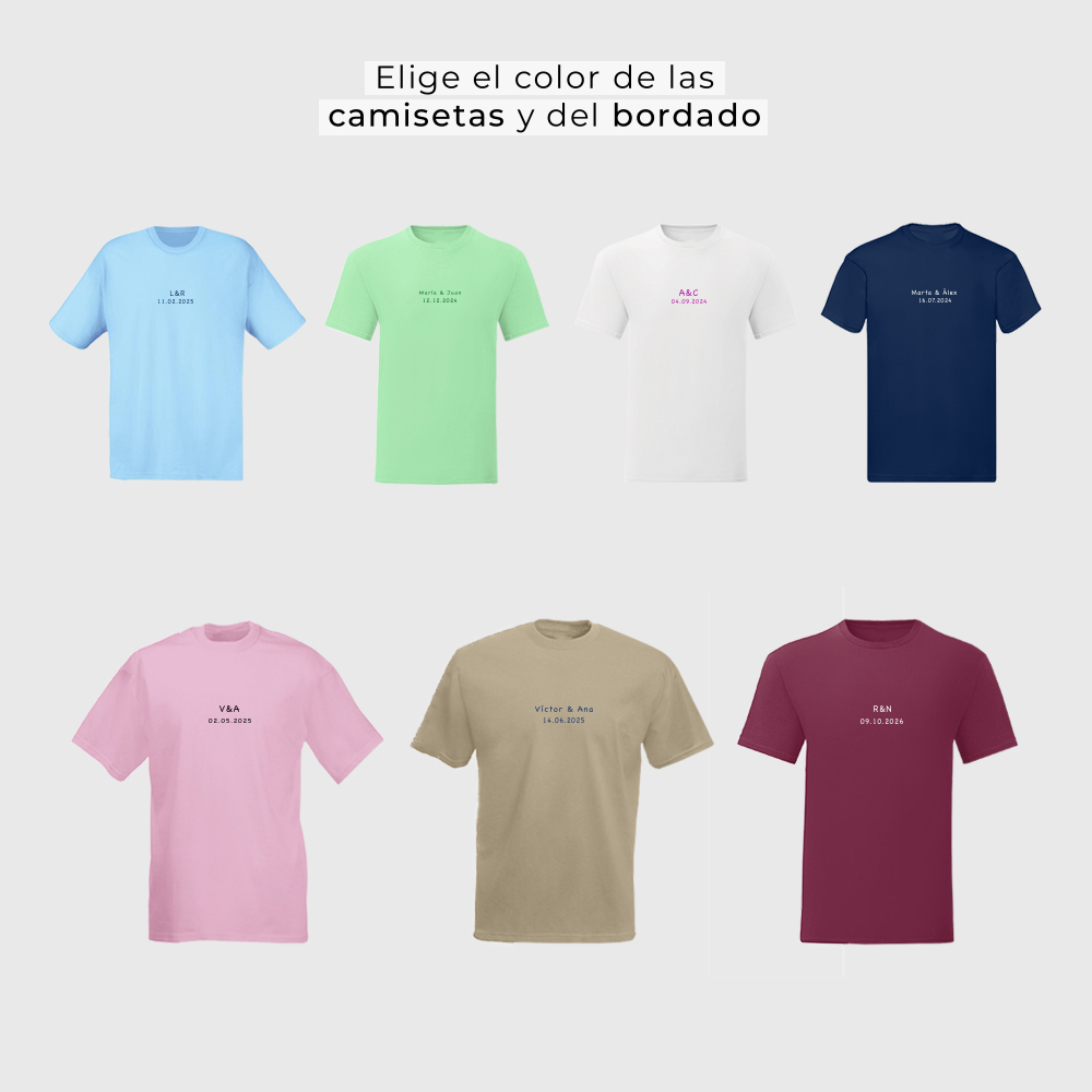colores-camisetas-novios-boda Colores de camisetas a elegir para los novios