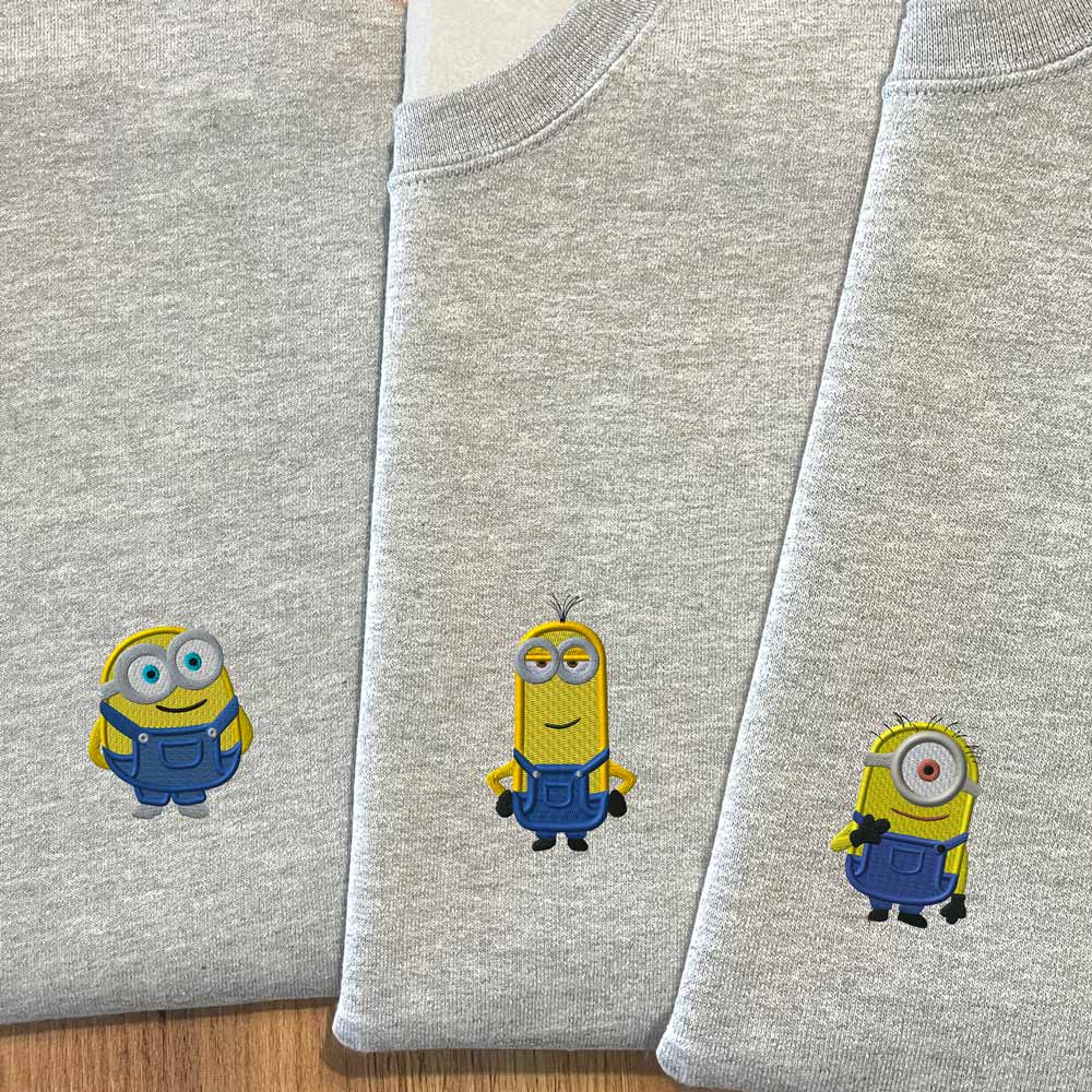 Sudaderas Minions con Kevi, Stuart y Bob
