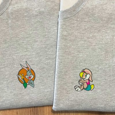Sudaderas personalizadas con Bugs Bunny y Lola Bunny