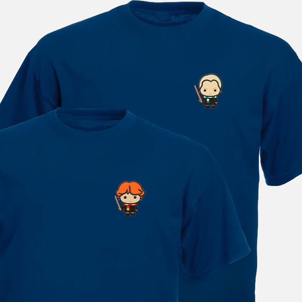 Camisetas Harry Potter con Ron y Draco Malfoy