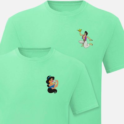 Camisetas de Aladdin y Jasmin