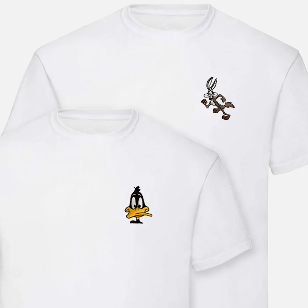 camisetas-looney-tunes Camisetas Looney Tunes con Coyote y Pato Lucas