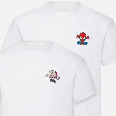 Camisetas Spiderman y Gwen