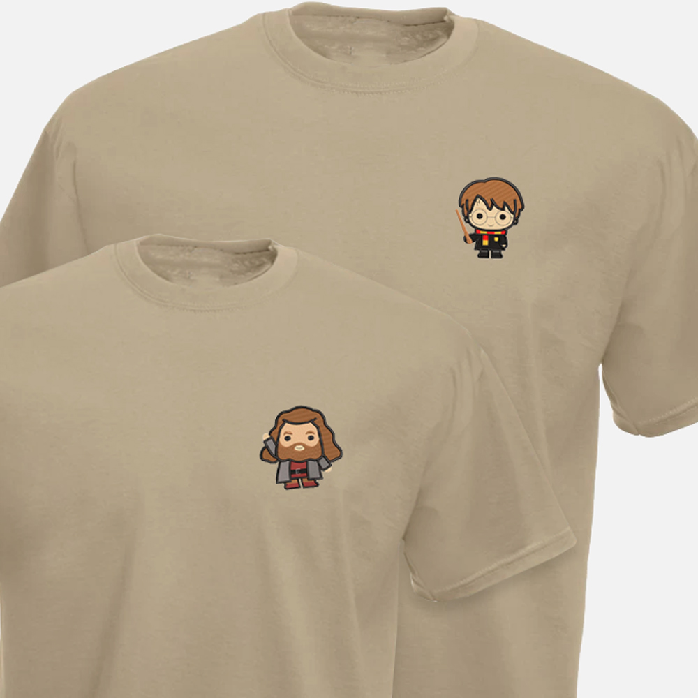 harry-potter-camiseta Camisetas Harry Potter con Harry y Hagrid