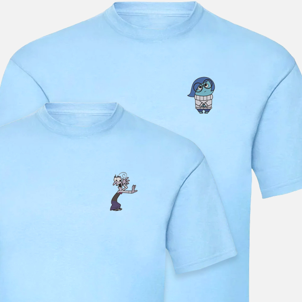 Camisetas Del Revés con Miedo y Tristeza