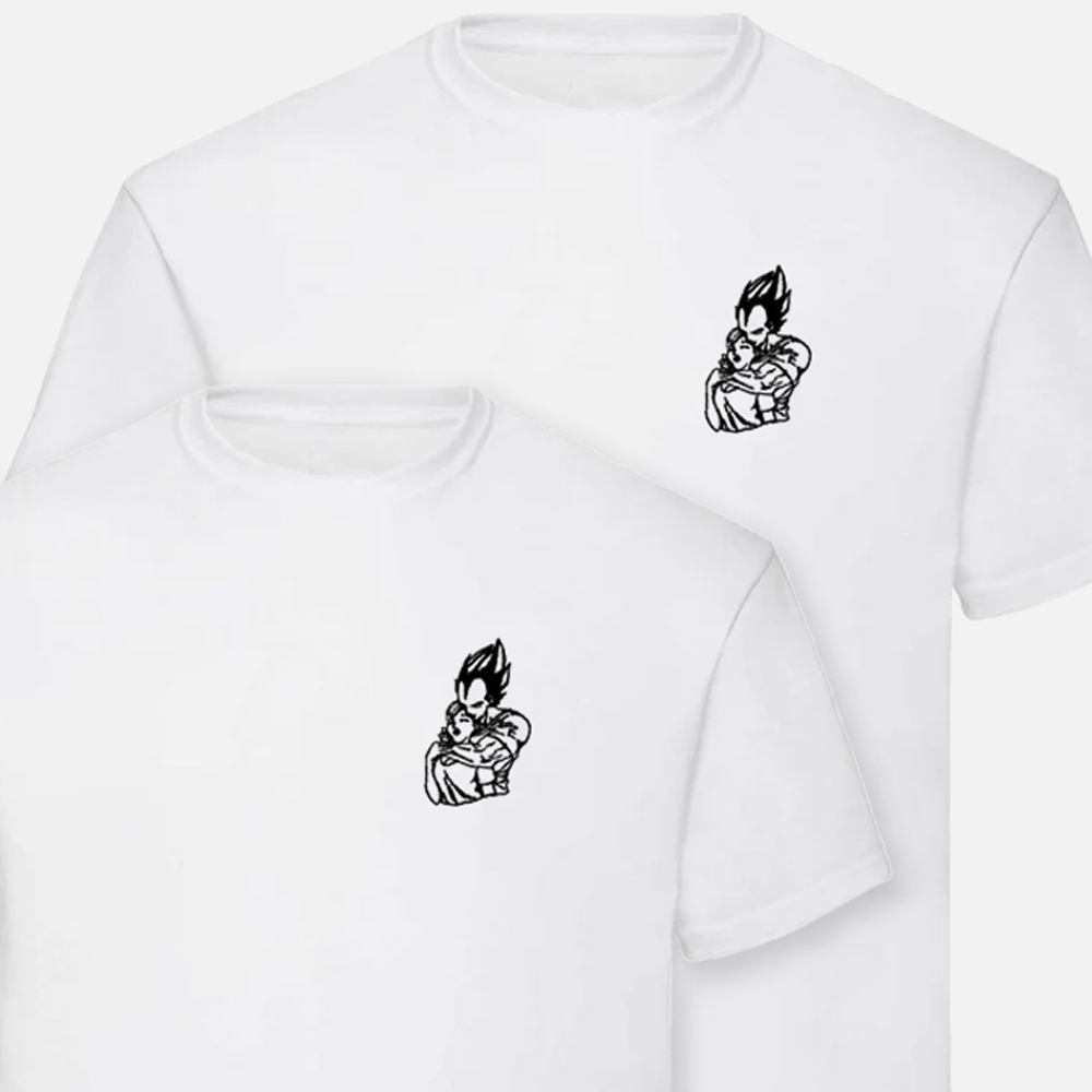 Camisetas de Goku y Bulma de Dragon Ball