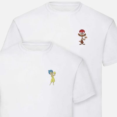 Camisetas Inside Out con Alegría y Ansiedad