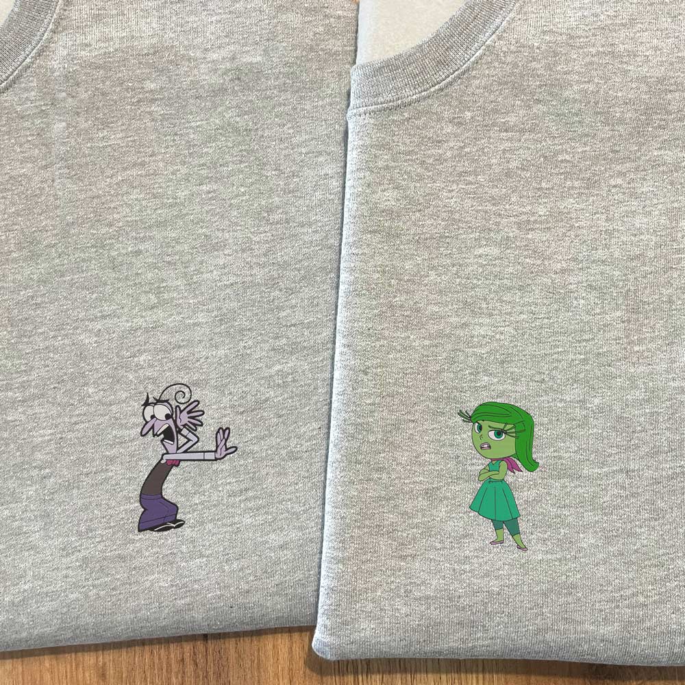 Sudaderas Inside Out con Miedo y Asco