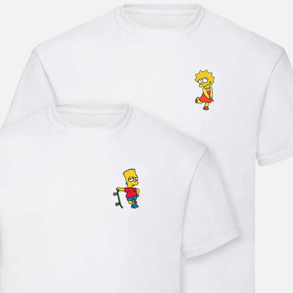 Camiseta Los Simpson con Bart y Lisa