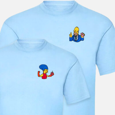 Camiseta Simpson con Homer y Marge