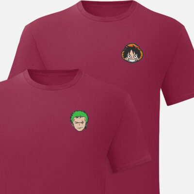 Camiseta One Piece con Luffy y Zoro