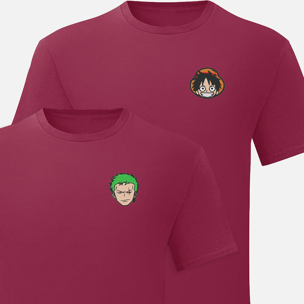 Camiseta One Piece con Luffy y Zoro