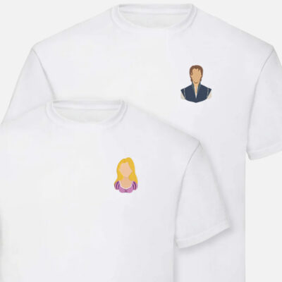 Camisetas Enredados con Rapunzel y Flynn