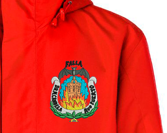 Prendas bordadas para fallas