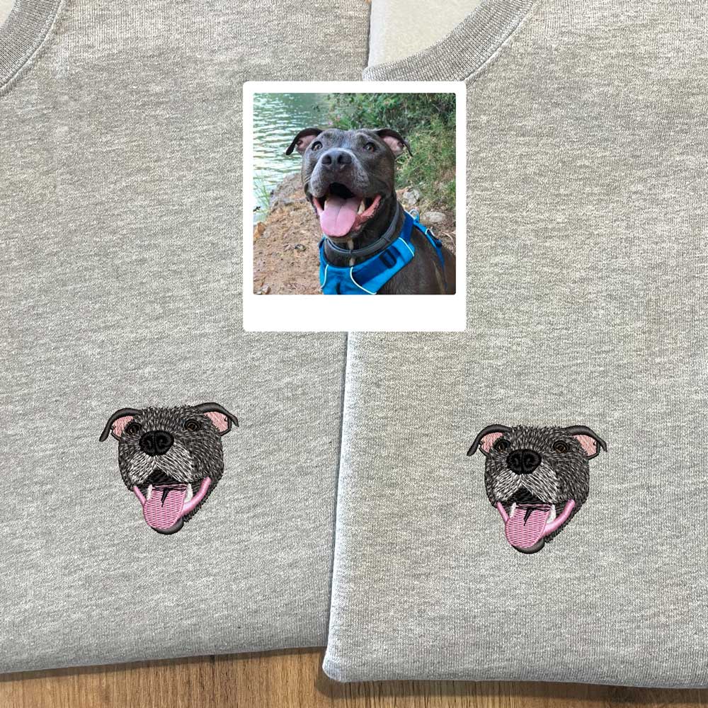 Sudadera bordada con mascota