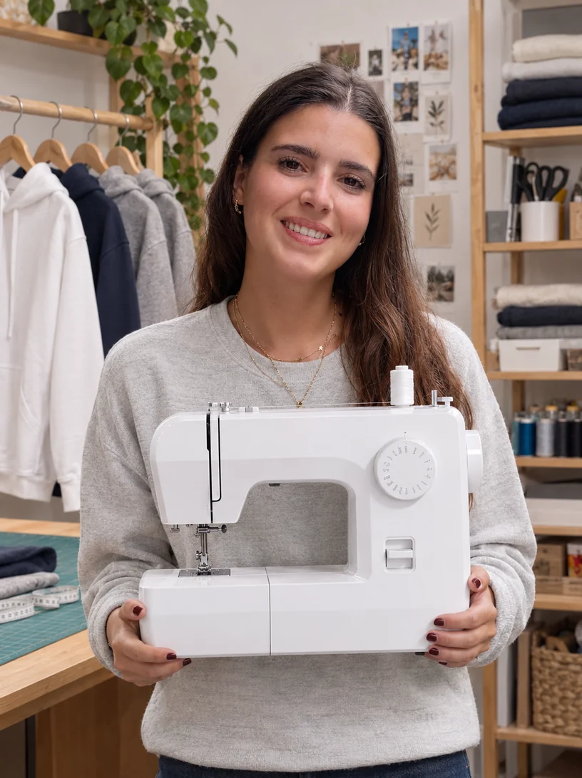 Marta en su taller